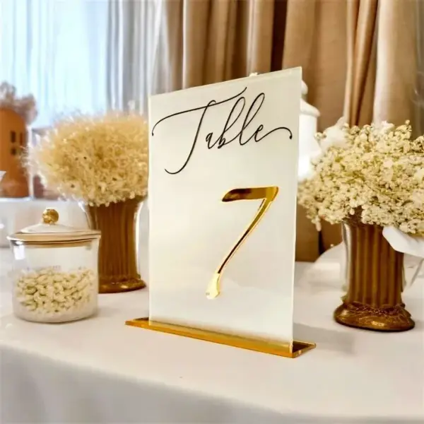 Acrylic Table Signs
