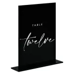 Black Acrylic Sign