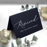 Folded Reserved Seating Cards