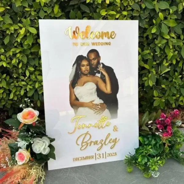 Photo Wedding Welcome Sign (4ft by 8ft)