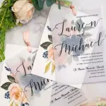 Translucent  A5 Wedding Card